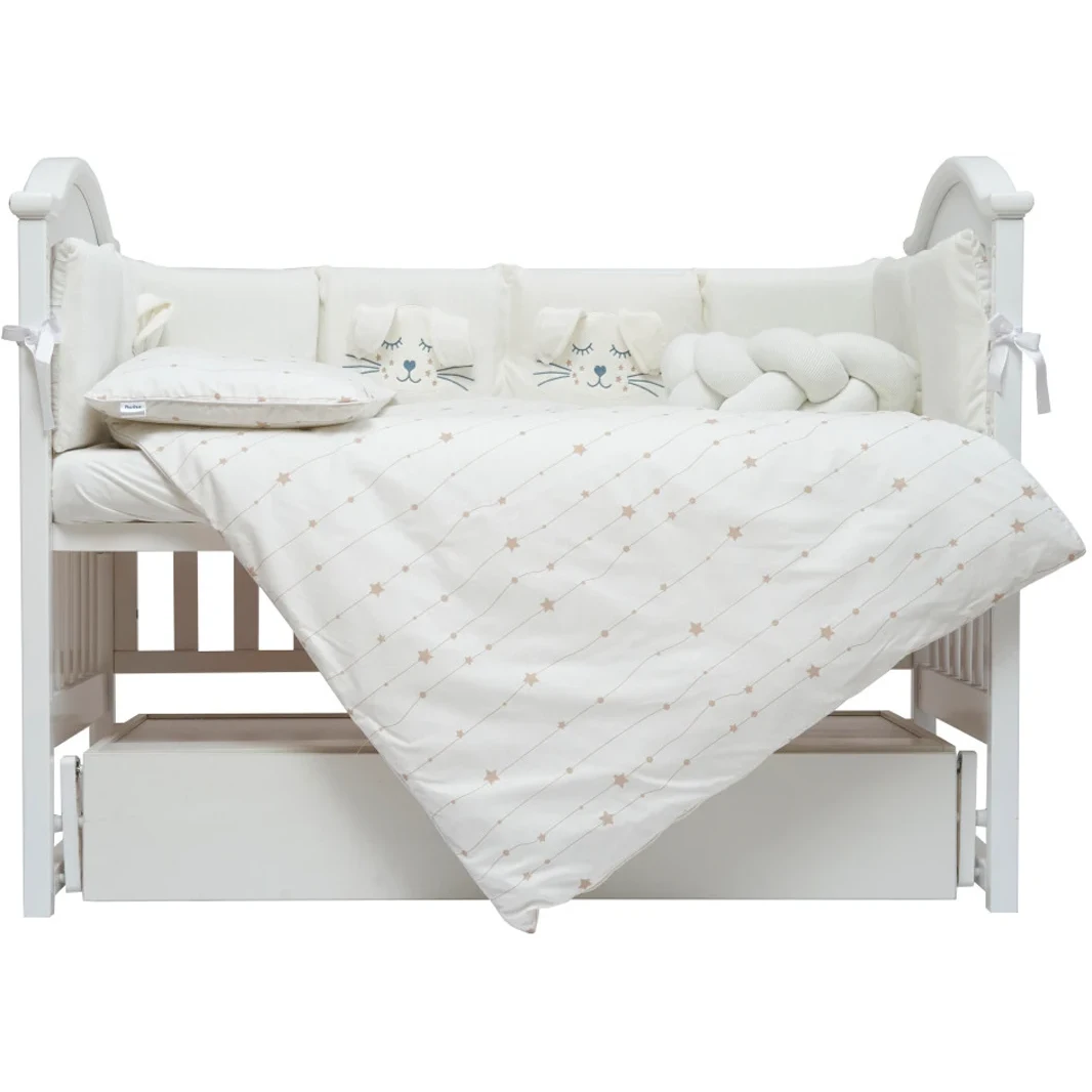 Постельный комплект 7 эл Twins Кролик 4075-TК-202, ecru